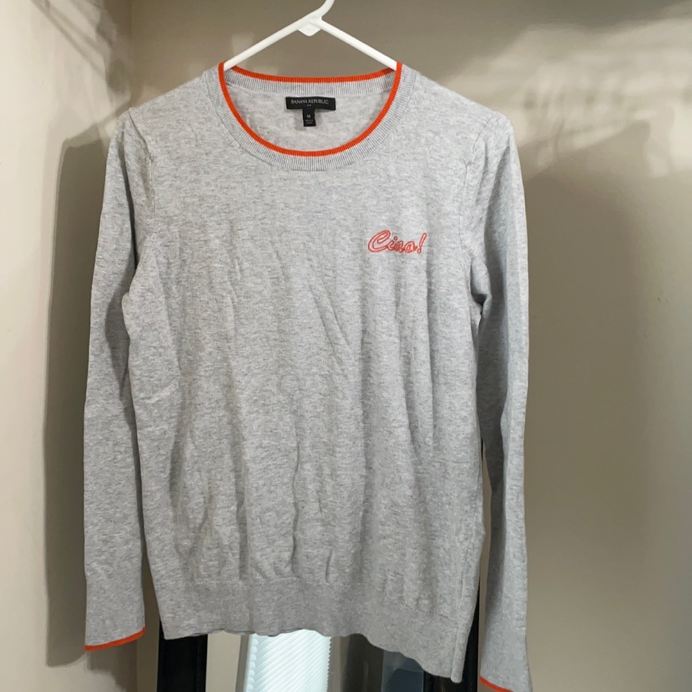 Banana republic sweater with “ciao!” Stitched